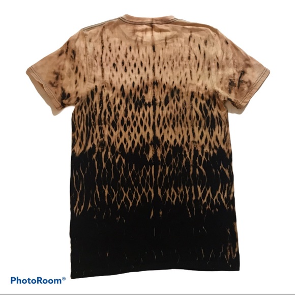 NWOT Custom Made Reverse Bleach Tie Dye T Shirt Size Small Men’s - Picture 2 of 5